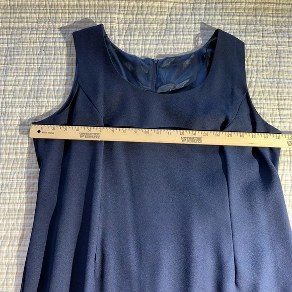 Karen Miller New York Navy Dress With Matching Jacket, Size 18 - Picture 8 of 16